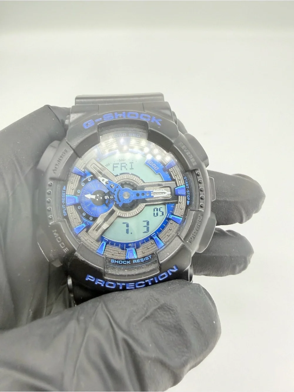 Casio G-Shock GA-110CB-1A Black Blue Ana-Digi Watch 5146 200M Working